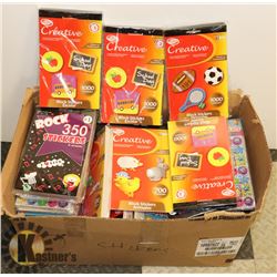 BOX OF ASSORTED STICKERS