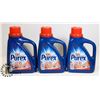 Image 1 : LOT OF 3 PUREX DETERGENT 1.47L EACH