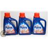 Image 1 : LOT OF 3 PUREX DETERGENT 1.47L EACH