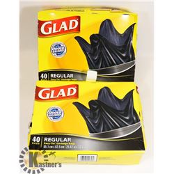 2 BOXES OF GLADE GARBAGE BAGS