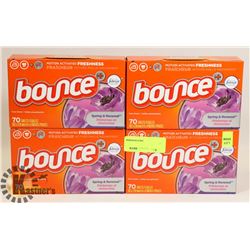 LOT OF 4 BOXES OF BOUNCE SHEETS