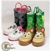 Image 1 : 2 PACK OF KIDS RUBBER BOOTS SIZE 9