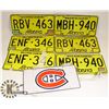 Image 1 : LOT OF 5 ASSORTED ALBERTA LICENSE PLATES.