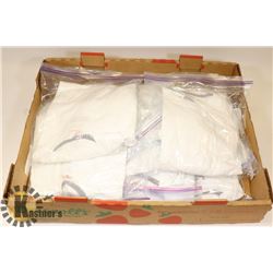 LOT OF 10 NEW WHITE HANES T-SHIRTS SIZE MEDIUM AND