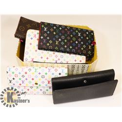 LOT OF 7 ASSORTED LADIES WALLETS.