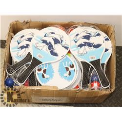 BOX OF PADDLE BALL GAMES