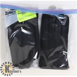 2 PACKS OF LADIES LEATHER GLOVES-MED