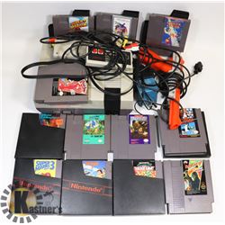 NINTENDO GAME SET WITH 12 GAMES.