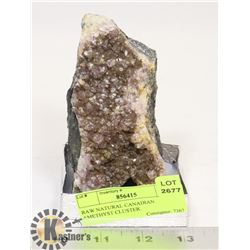 RAW NATURAL CANADIAN AMETHYST CLUSTER.