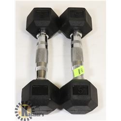 LOT OF 2-5LB WEIGHTS