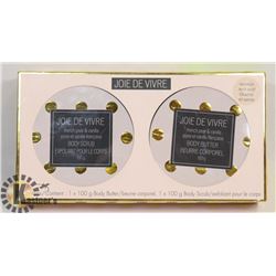 NEW JOIE DE VIVRE BODY SCRUB & BODY BUTTER GIFT