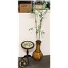Image 1 : VINTAGE LITTLE TABLE, VASE WITH TREE