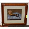 Image 1 : FRAMED HORSE ART 21" X 23"