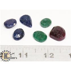 #23-MIX GEMSTONE,RUBY,EMERALD,SAPPHIRE  78.0CT