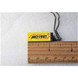 3)  JUICY FRUIT PENDANT ON 16" CHAIN