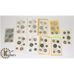 LOT OF 10 VARIOUS CANADIAN PROOF-LIKE COIN SETS