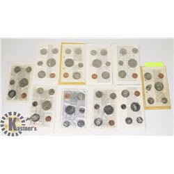 LOT OF 10 VARIOUS CANADIAN PROOF-LIKE COIN SETS