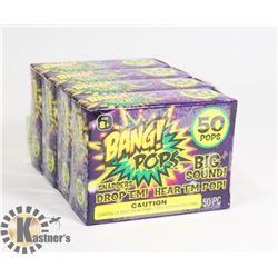 4 BOXES OF BANG! POPS / 50 PER BOX