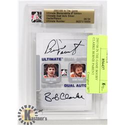 2007/08 IN THE GAME BOOBY CLARKE BERNIE PARENT