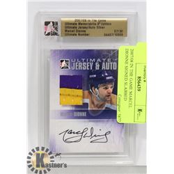 2007/08 IN THE GAME MARCEL DIONNE SIGNED SLABBED