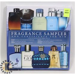 FRAGRANCE SAMPLER AND CERTIFICATE FOR HIM