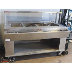 HATCH 4 WELL HOT BUFFET SERVING CABINET W/ GLASS