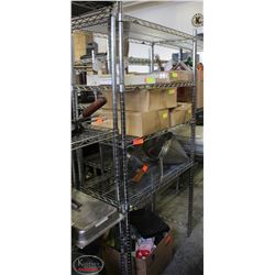BAILIFF SEIZURE: 4-TIER CHROME WIRE RACK