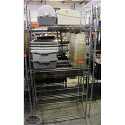 BAILIFF SEIZURE: 4-TIER CHROME WIRE RACK