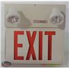 Image 1 : EXIT SIGN W/ EMERGENCY LIGHTS. 2023 BATTERY