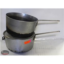 BAILIFF SEIZURE: LOT OF 2-10 QT ALUMINUM STOCK