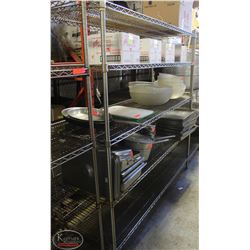 BAILIFF SEIZURE: 4-TIER CHROME WIRE RACK