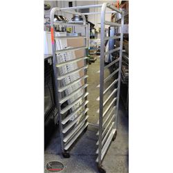 BAILIFF SEIZURE: 12-TIER ALUMINUM BAKERS RACK