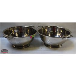 GROUP 2 STAINLESS STEEL COLANDERS 12"