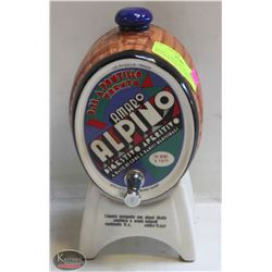 AMARO ALPINO LIQUOR BARREL WITH REMOVABLE STOPPER