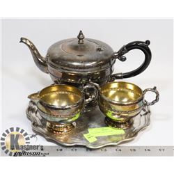 TEA SERVICE ON PLATER
