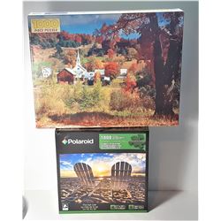 7)  LOT OF 2 FACTORY SEALED PUZZLES