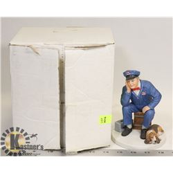 TWO MAYTAG REPAIRMAN CERAMIC FIGURINES