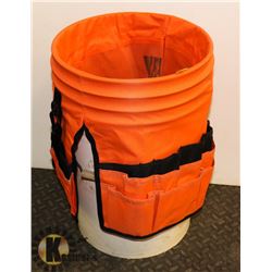 WORK PAIL WITH TOOL HOLDER