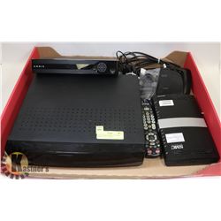 4 PIECE ARRIS MEDIA SYSTEM W/ REMOTE AND CABLES