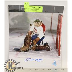 NHL MONTREAL CANADIENS CHARLIE HODGE SIGNED