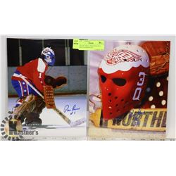 LOT OF 2 RON LOW SIGNED 8X10 PHOTOS EDMONTON
