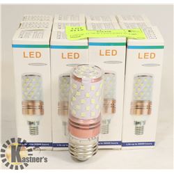 LOT OF 12 NEW LED LIGHT BULBS - 6000K