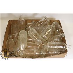 FLAT OF ASSORTED BOTTLES - PEPSI, COKE, 7UP.