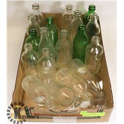 FLAT OF ASSORTED BOTTLES - COKE, SPRITE, FANTA.