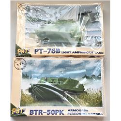 12)  LOT OF 2 AMERICAN MILITARY MODEL