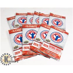 LOT OF 10  NEW 2020 UPPER DECK NATIONAL HOCKEY