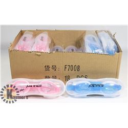 BOX OF ASSORTED COLOR GOGGLES