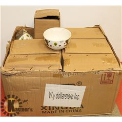 BOX OF KIDS CERAMIC BOWLS