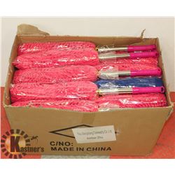BOX OF PINK DUSTERS