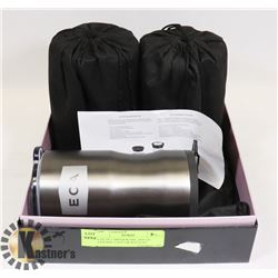 LOT OF 3 DRINKWARE, HOLDS LIQUIDS, CANS OR BOTTLES